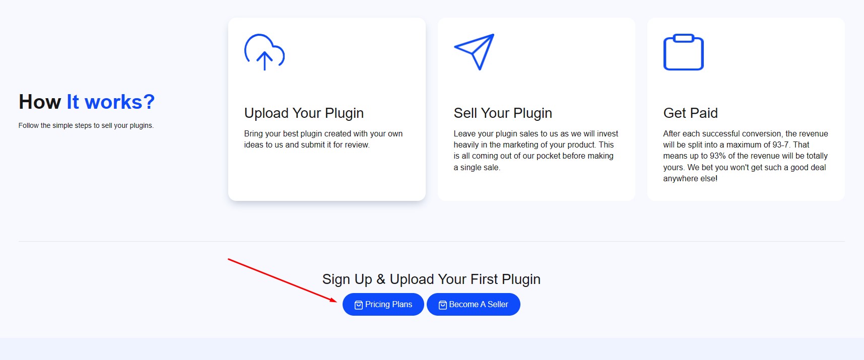 Go through the pricing plans of the Pluggable plugin marketplace