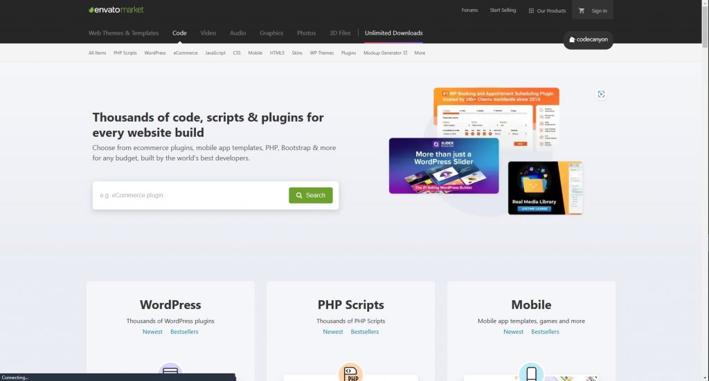 CodeCanyon - WordPress plugin and theme marketplace