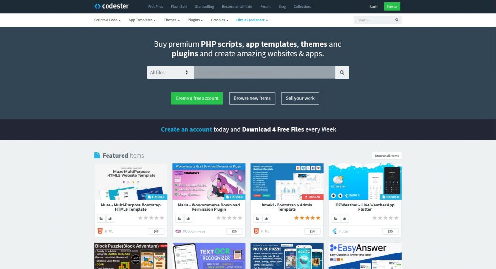 Codester - WordPress plugin and theme marketplace